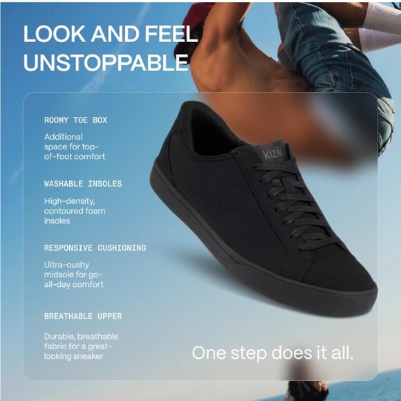 Kizik Irvine comfortable breathable stretch slip on sneakers - Picture 3 of 10